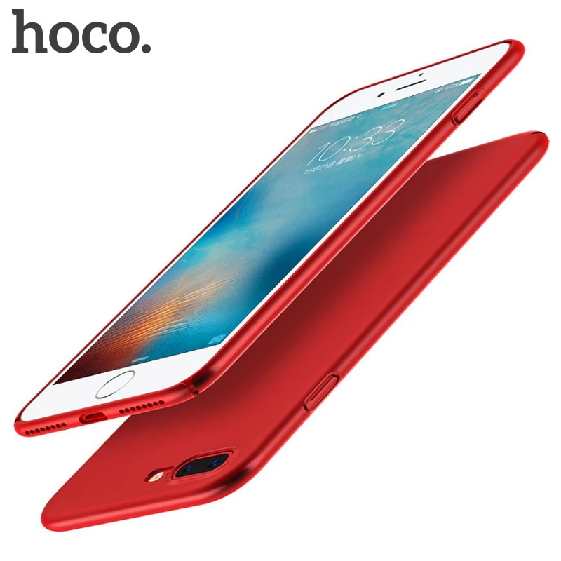 HOCO Ultra Slim Hard Case for iPhone 7 iPhone 7 Plus Protective Back Phone Case for Apple iPhone 7 8 Plus 7plus Red Cover Coque