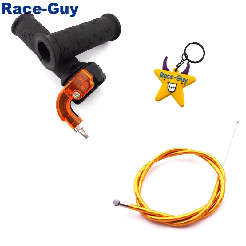 

Gold Throttle Cable + Twist Handle Throttle For 43cc 47cc 49cc Mini Dirt Kids ATV Pocket Bike Minimoto