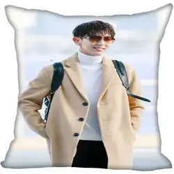 Корея-поп LEE JOON GI печать квадратный шелк атласные наволочки 35x35 см, 40x40 см одна сторона напечатаны настроить ваш образ подарок