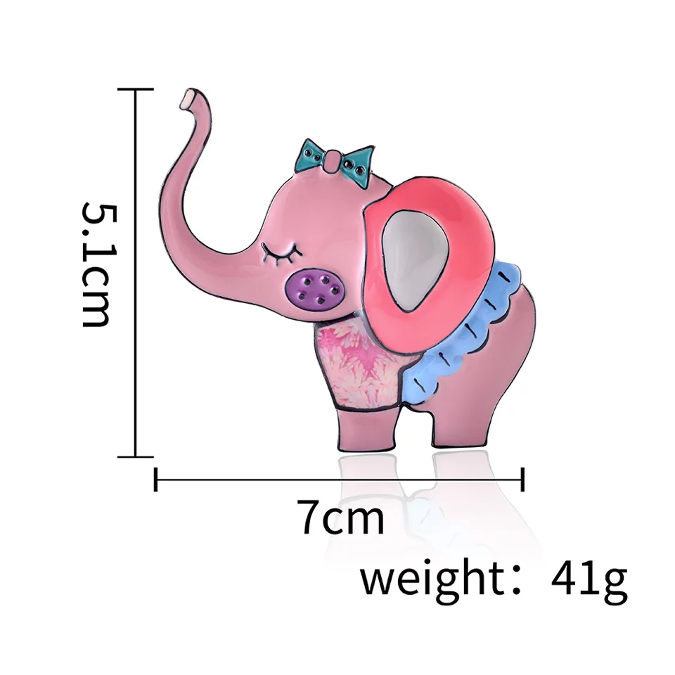 Детский слон, булавки и броши для женщин, эмалированная Милая брошь в виде животного, ювелирное изделие, трендовая брошь на булавке для девочек, украшение, аксессуар