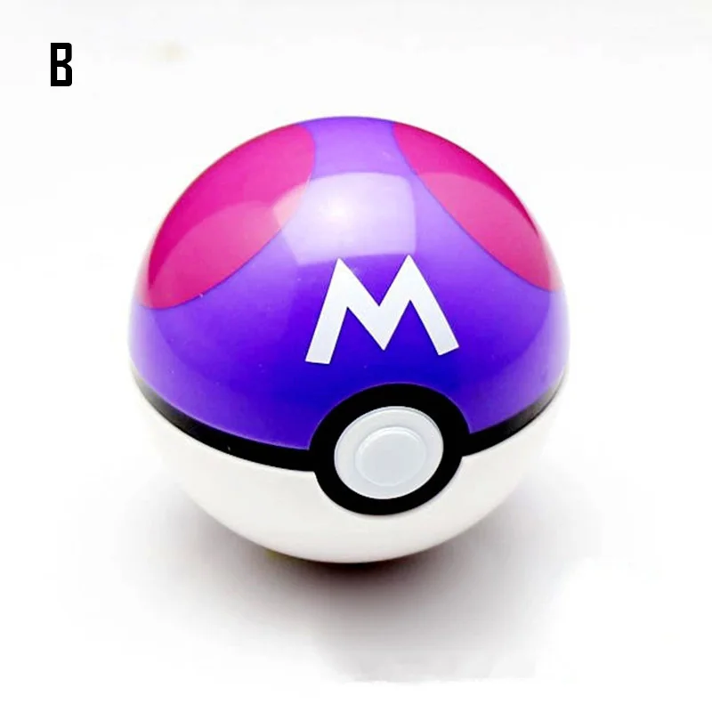 1 шт. 7 см Poke ball игрушки открывающиеся фигурки героев Pokeball Babe великий мастер мяч