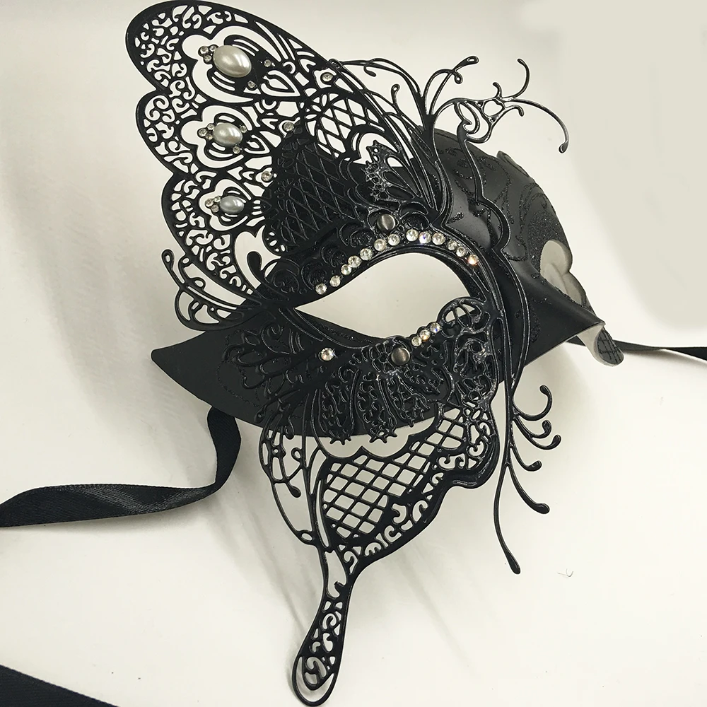 Бабочка бриллиант кованая железная маска принцесса маскарад Вечерние Маски женская маска