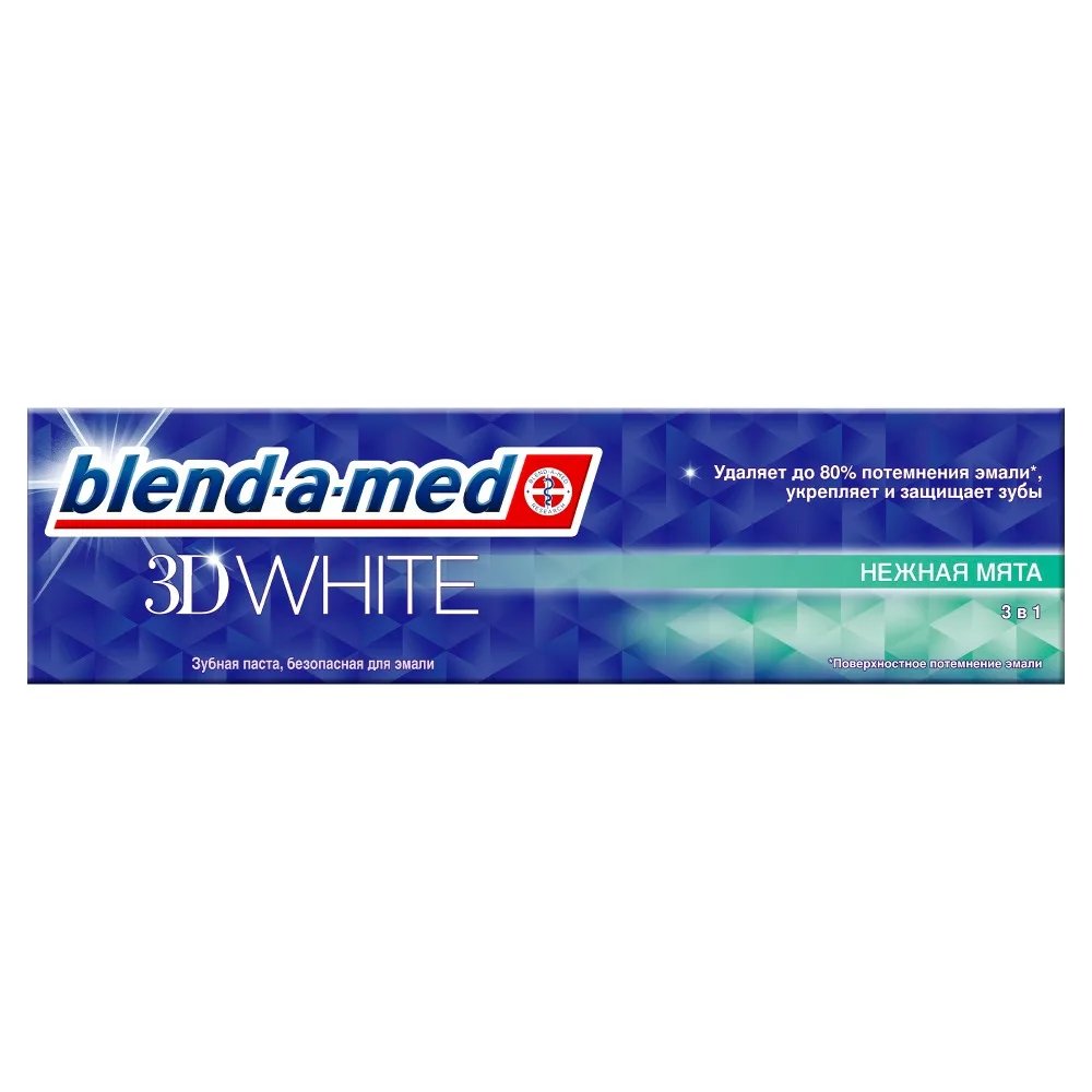 Зубная паста Blend a med &quot3D White Нежная мята&quot 100мл|white toothpaste|toothpaste whitemint white |