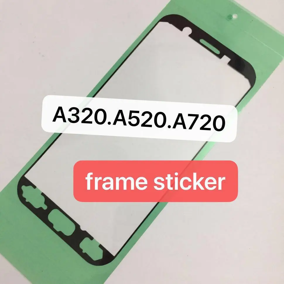 10 шт. клейкий чехол для Samsung Galaxy A3 2017 A320 A5 A520 A7 A720 ЖК-экран передняя рамка клейкая