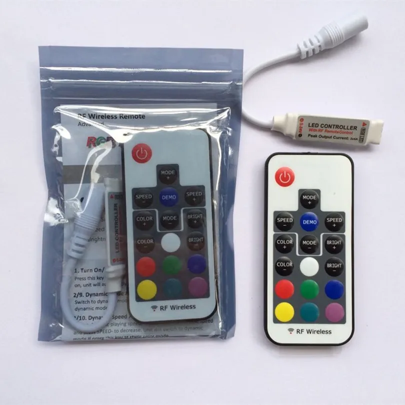 5 шт./лот Dc12v 24v 3 канала 12a RF беспроводной мини rgb led пульт дистанционного управления