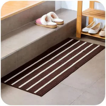 

beibehang High quality classic stripes Simple mattresses into the door mat Kitchen bathroom door long strip non-slip mat Carpet