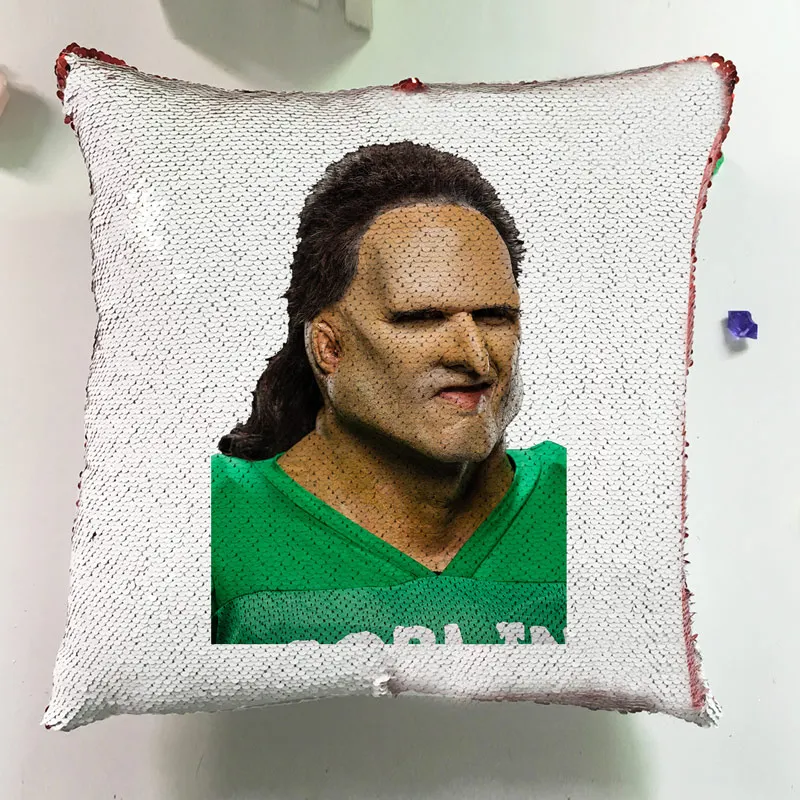 Fashion Movie Cushions Home Decor Couch Pillows Reversible Sequin Pillowcase Glitter Seat Horror Cushion Cover Sofa J050 (2)