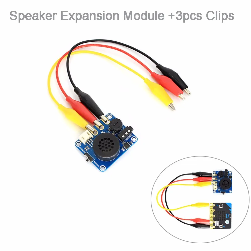 Динамик модуль расширения с зажимами для Arduino BBC micro: бит микродолото начать набор