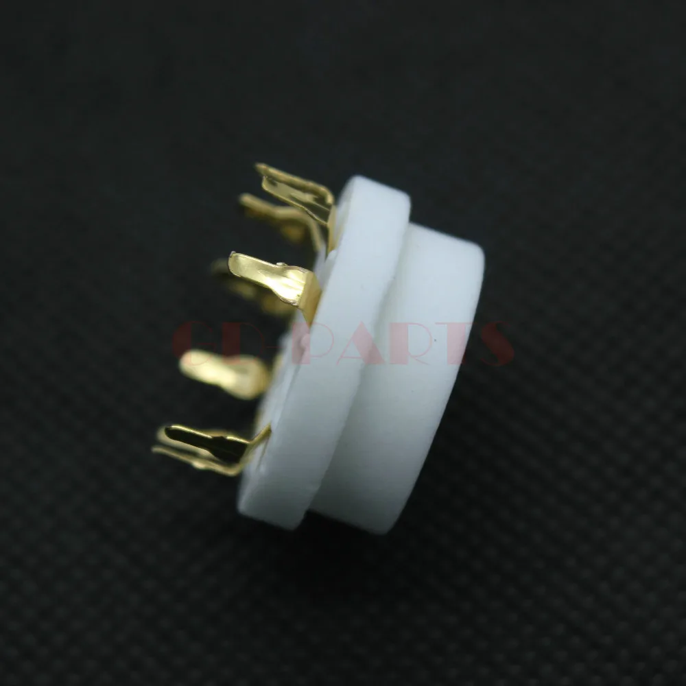 GD PARTS позолоченная 9pin PCB керамическая трубка основание клапана для 12AX7 ECC83 12AU7 6DJ8