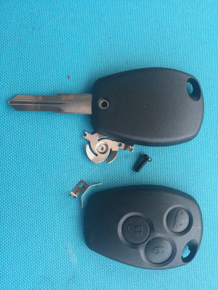 2/3 пуговицы автомобиля удаленный ключевой в виде ракушки для Renault Duster Modus Clio DACIA Logan Sandero Twingo дистанционного брелока чехол