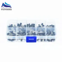 BC337 BC327 2N2222 2N2907 2N3904 2N3906 S8050 S8550 A1015 C1815 транзисторный набор 10 Значение 200 шт., коробка транзисторов пакет