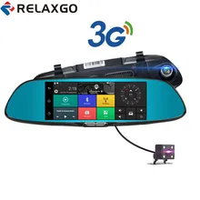 Relaxgo 3 г 7 дюймов android-автомобильный Камера GPS навигации Bluetooth Видеорегистраторы для автомобилей Wi-Fi видео Регистраторы Двойной объектив регистраторы Full HD 1080 P