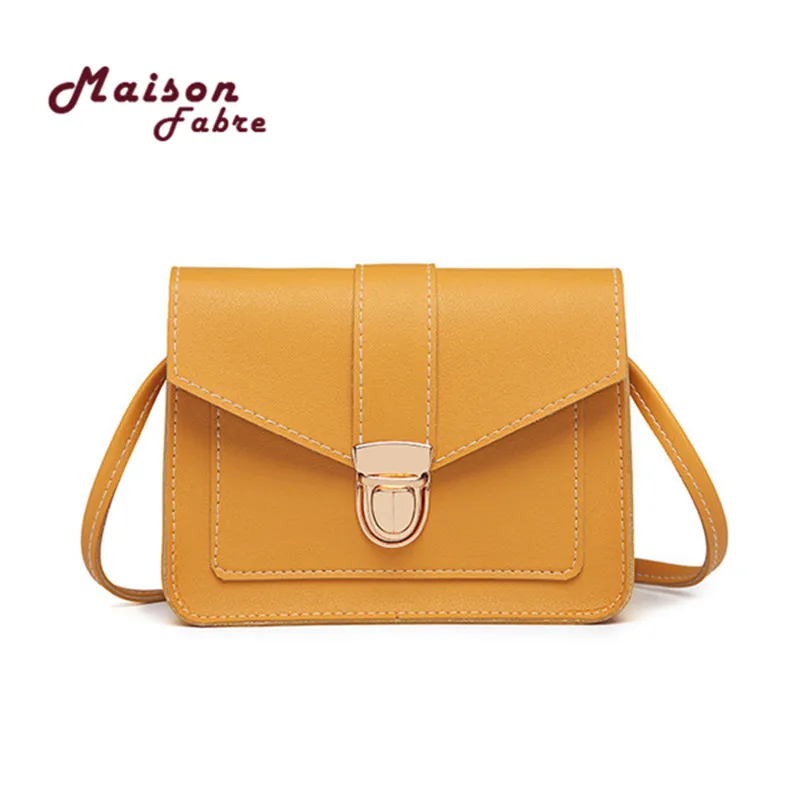 

HB@Maison Fabre Leather Handbags PU Shoulder bag Pocket Fashion Pure Color Crossbody Bags For Women Handbags dropship