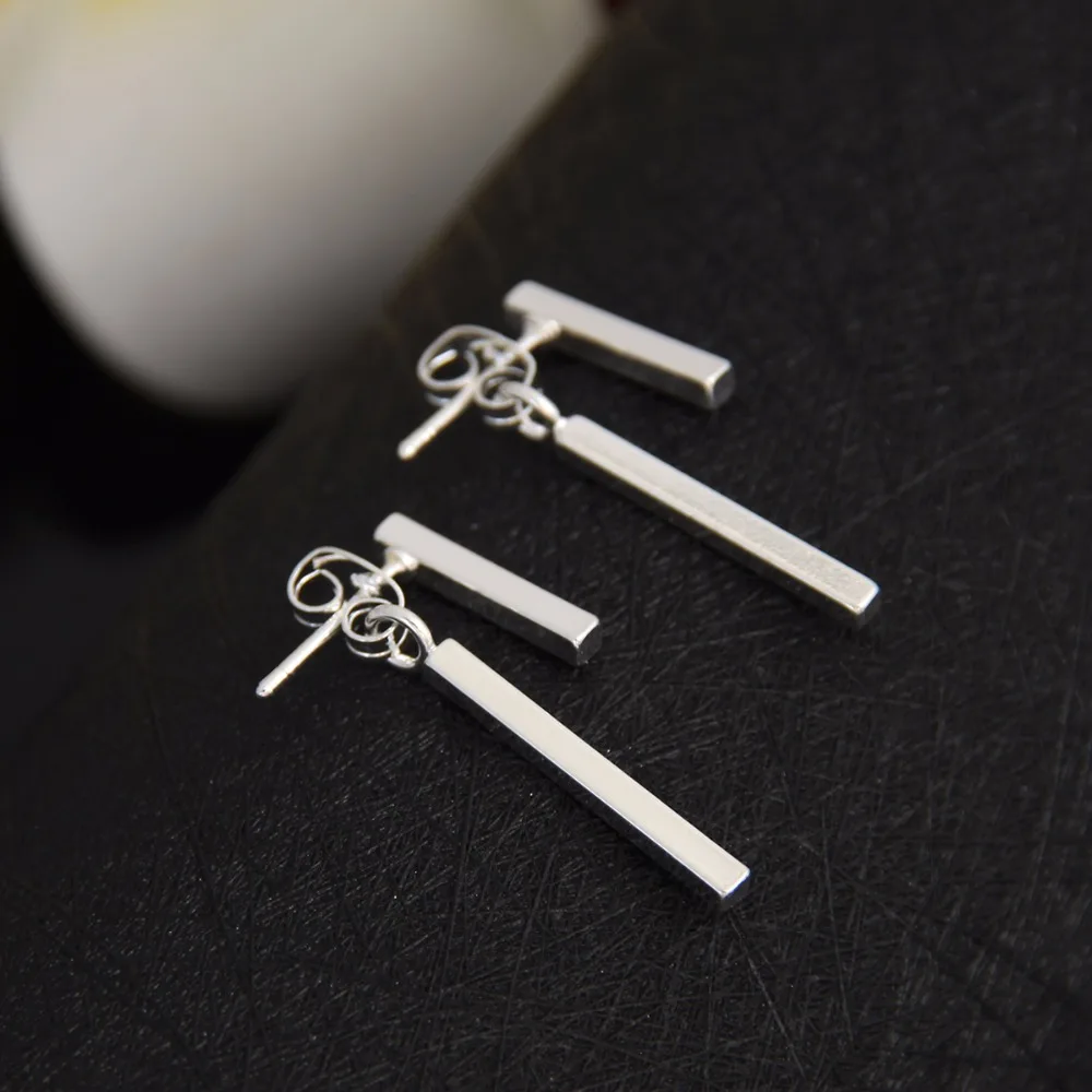 

Oly2u Punk Style Simple T Bar Earrings Stud Earrings for Women Fine Jewelry Bijoux Femme ED140