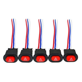 

Motorcycle Switch Light Switch Button Double Flash Warning Emergency Lamp Signal Flasher with 3 Wires Motorcycle Accessories