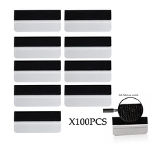 EHDIS 100 шт. белый пластиковый Ракель с тканью войлочный край виниловая пленка для оклейки автомобиля Чистящая карта оконный скребок тонировка инструмент