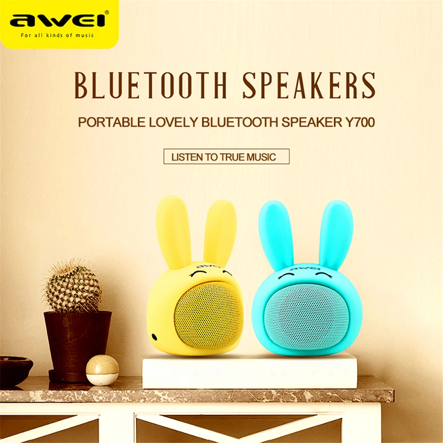 

Awei Y700 Cute Innovative Wireless Bluetooth Speaker Mini Portable Smart HIFI Speaker Mini Portable Bluetooth Speaker