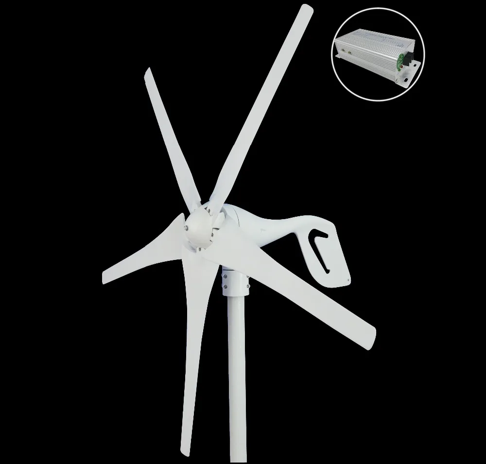 400 Вт 5 лопасти ветровой турбины генератор 12 V/24 V ветряной турбины в Китае(стандарты CE, rohs iso9001 утвержден в сочетании с контроллер движения воздуха Большой Мощность