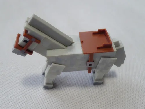 CC02--Geniune Minecraft Overworld White Horse Action Figure By Jazwares New Loose jazwares мягкая игрушка minecraft странник края t57233 jazwares