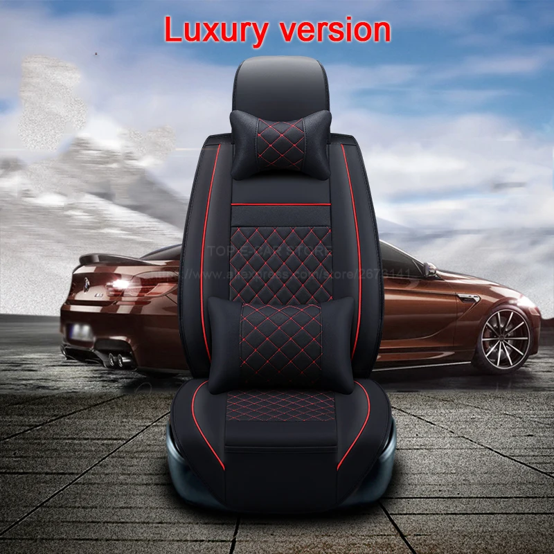 (Front +Rear) High quality leather universal car seat cushion Four