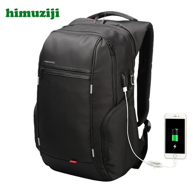 

15"17"Laptop Backpack External USB Charge Computer Backpacks High Capacity Anti-theft Waterproof Bags for Men Women