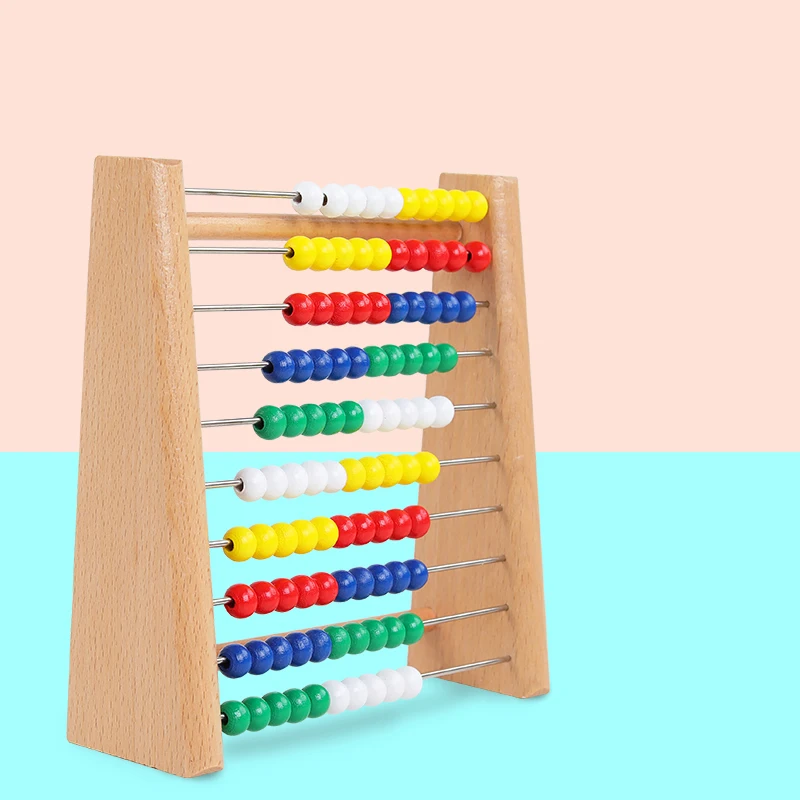 Деревянные Abacus детские математические игрушки Математика расчет рамки деревянные игрушки Раннее Обучение Монтессори Развивающие игрушки для детей