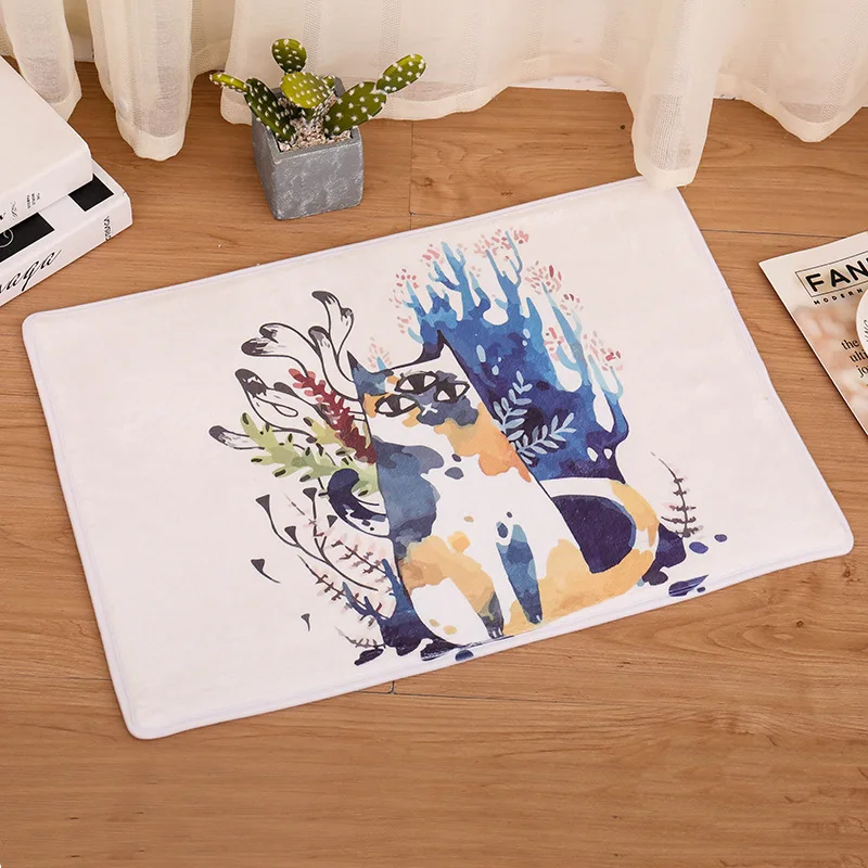 SJ 40*60 см мультфильм печати животные птицы ванная комната ковер коврик для комнаты в ванной dywaniki lazienkowe - Цвет: DD-KT5