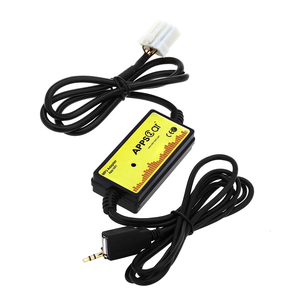 

Free Shipping 12V Car Audio Interface MP3 USB / SD Adapter Data Cable Connect Digital CD Changer for Mazda AUX interface adapter