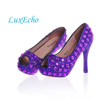 

new arrival open toe gold rhinestone platform shoes white wedding shoes princess bridal plus size shoes free shipping