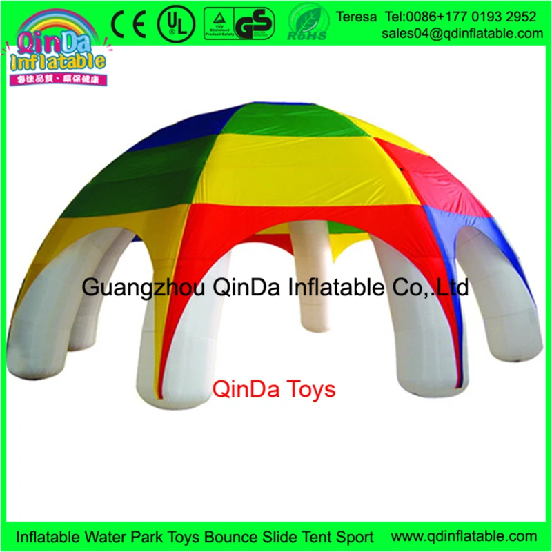 Fast Deliver Inflatable Tent Colorful Pop UP Tent  Promotion Inflatable Garage Cabin Tent For Advertising