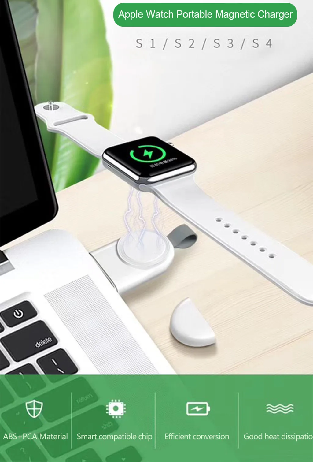 Новое магнитное Беспроводное зарядное устройство для Apple Watch Series 2 3 зарядный кабель для часов Беспроводное зарядное устройство для I Watch 1 2 3 4 док-адаптер