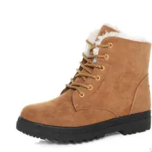 KNCOKAR/модные теплые зимние ботинки; женские теплые Полуботинки для студентов; хлопчатобумажные туфли на плоской подошве; женская обувь