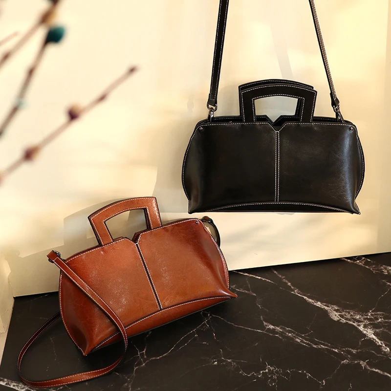 

Genuine Leather Luxury Handbag Women Shoulder Bags Designer Crossbody Bag Fashion Summer Messenger Bags For Women 2019