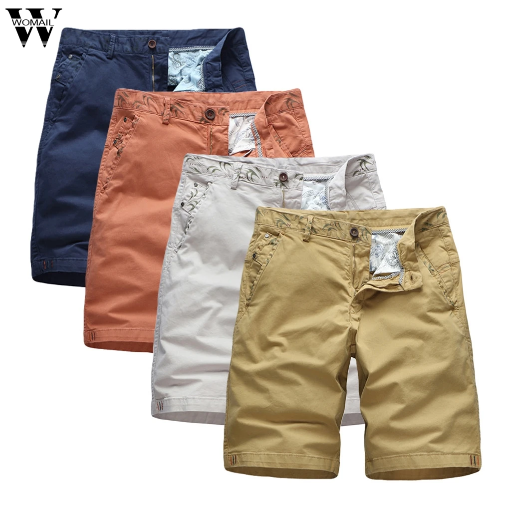 Womail шорты мужские летние повседневные шорты Свободные однотонные шорты с карманами на молнии с завышенной талией спортивные пляжные модные мужские шорты на открытом воздухе J65