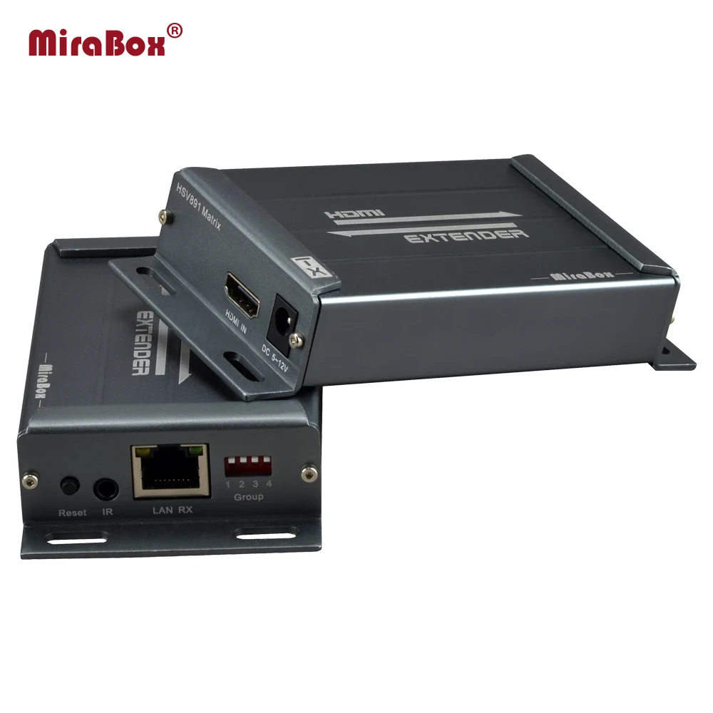 MiraBox 4*4 HSV891 Matrix HDMI Extender with IR over Cat5 Transmitter and Receiver via Cat6 Rj45 Ethernet HDMI Extender over IP MiraBox 4*4 HSV891 Matrix HDMI Extender with IR over Cat5 Transmitter and Receiver via Cat6 Rj45 Ethernet HDMI Extender over IP