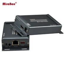 MiraBox 4*4 HSV891 Matrix HDMI Extender with IR over Cat5 Transmitter and Receiver via Cat6 Rj45 Ethernet HDMI Extender over IP