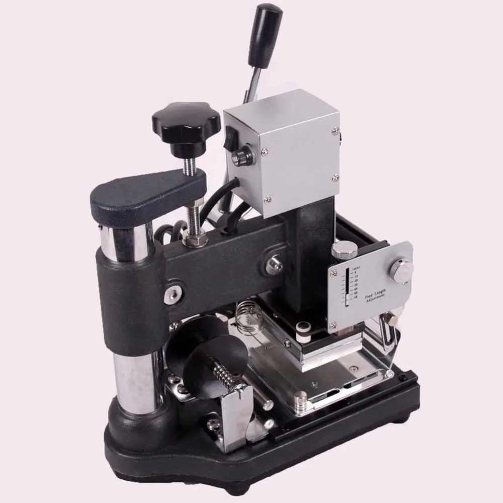 Low Price+Free Shipping DHL/FEDEX! 110V Nema plug Manual Hot  Foil golden Stamping machine ,Card Tipper for Leather, PVC Card