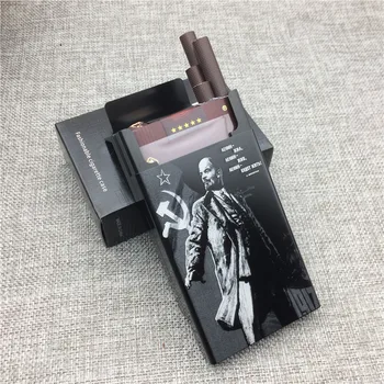 

LF010 Aluminium Alloy Cigarette Case Laser Carved Soviet Union Lenin Will Not Fade Cigarette Boxes Portable Boxes Holders