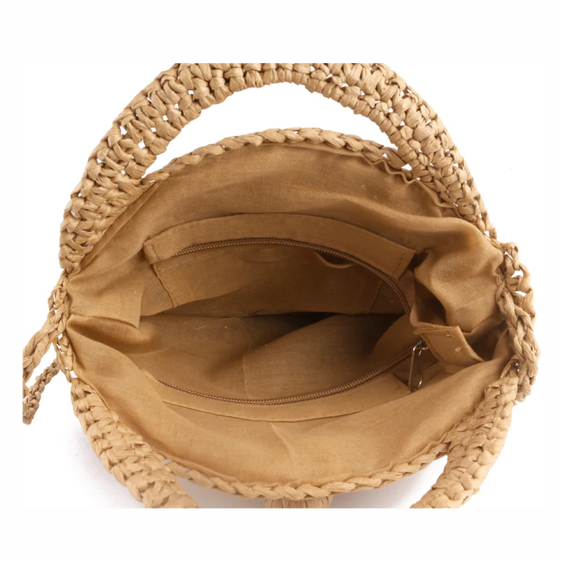 Round-Straw-Beach-Bag-Summer-mini-Vintage-Handmade-Crossbody-Leather-Bag-Girls-Circle-Rattan-bag-Small (2)