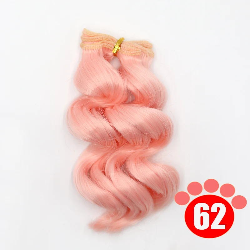 Msiredoll bjd wig Accessories 1piece 15*100CM doll hair for 1/3 1/4 1/6 1/12  Curly doll hair bjd wig diy Free shipping 14