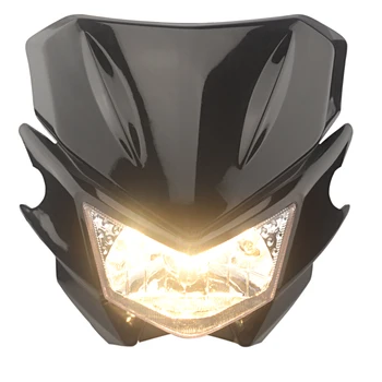 

12V 35W Universal Headlight Headlamp Fairing kit For KAWASAKI YAMAHA SUZUKI HONDA KTM Dirt Bike Motorcycle