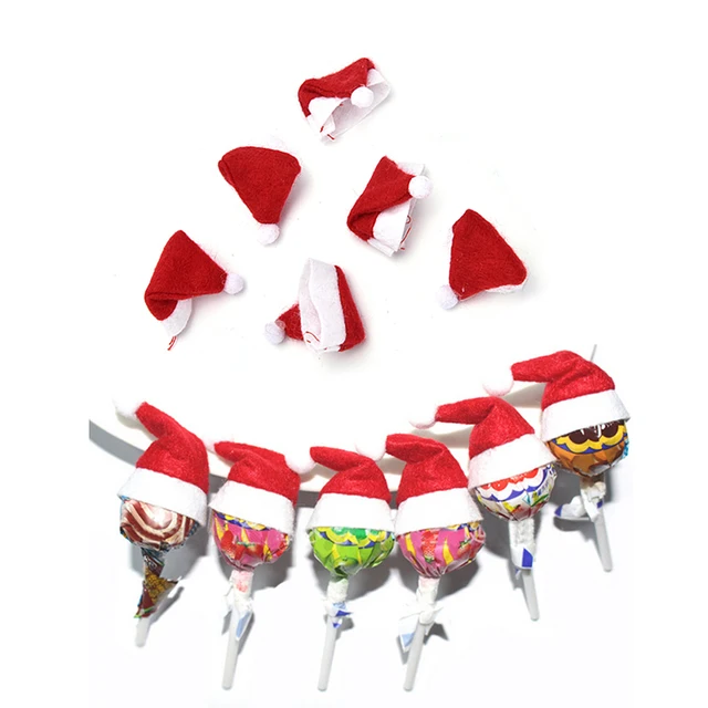 christmas lollipop cover tops wrap decoration xmas mini santa claus hat party garden ornament christmas decorations - Lollipop Christmas Decorations christmas lollipop cover tops wrap decoration xmas mini santa claus hat party garden ornament christmas decorations - Lollipop Christmas Decorations