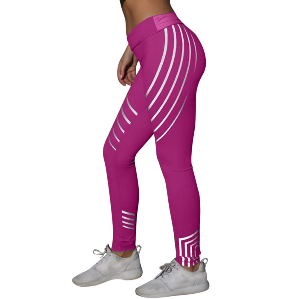 Модные Женские легинсы для занятий фитнесом светильник высокие эластичные блестящие леггинсы для тренировок облегающие Женские брюки черные брюки леггинсы Leginsy# JY
