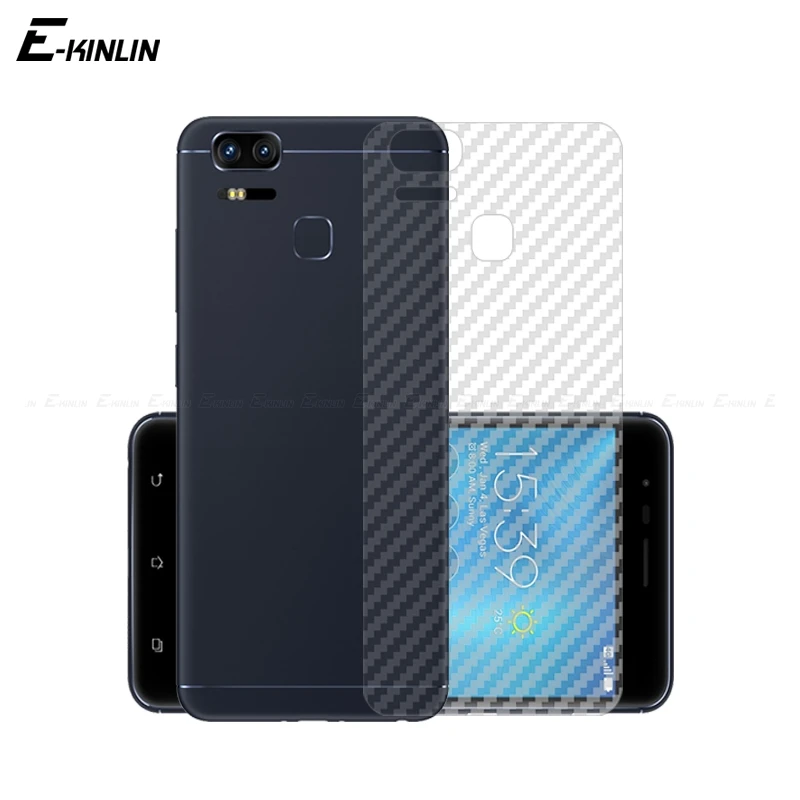 

2pcs Soft Back Cover Screen Protector For Asus ZenFone 3 Zoom S ZE520KL ZE553KL ZE552KL 3D Carbon Fiber Sticker Protective Film