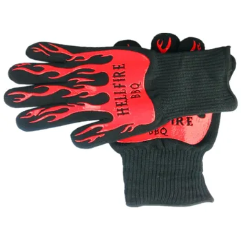 

High quality Heat resistant gloves BBQ Oven glove Protecting hand from fire and heat up to 932F EN407