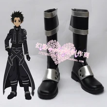 Sword Art онлайн Kirigaya Kazuto Kirito обувь для косплея ботинки на заказ