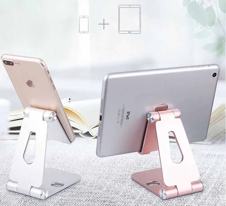 Supporti Pieghevoli Per Telefoni Cellulari Per Tablet Da Tavolo In Lega Di Alluminio Per Galaxy A8 A8 J2 Pro (2018)