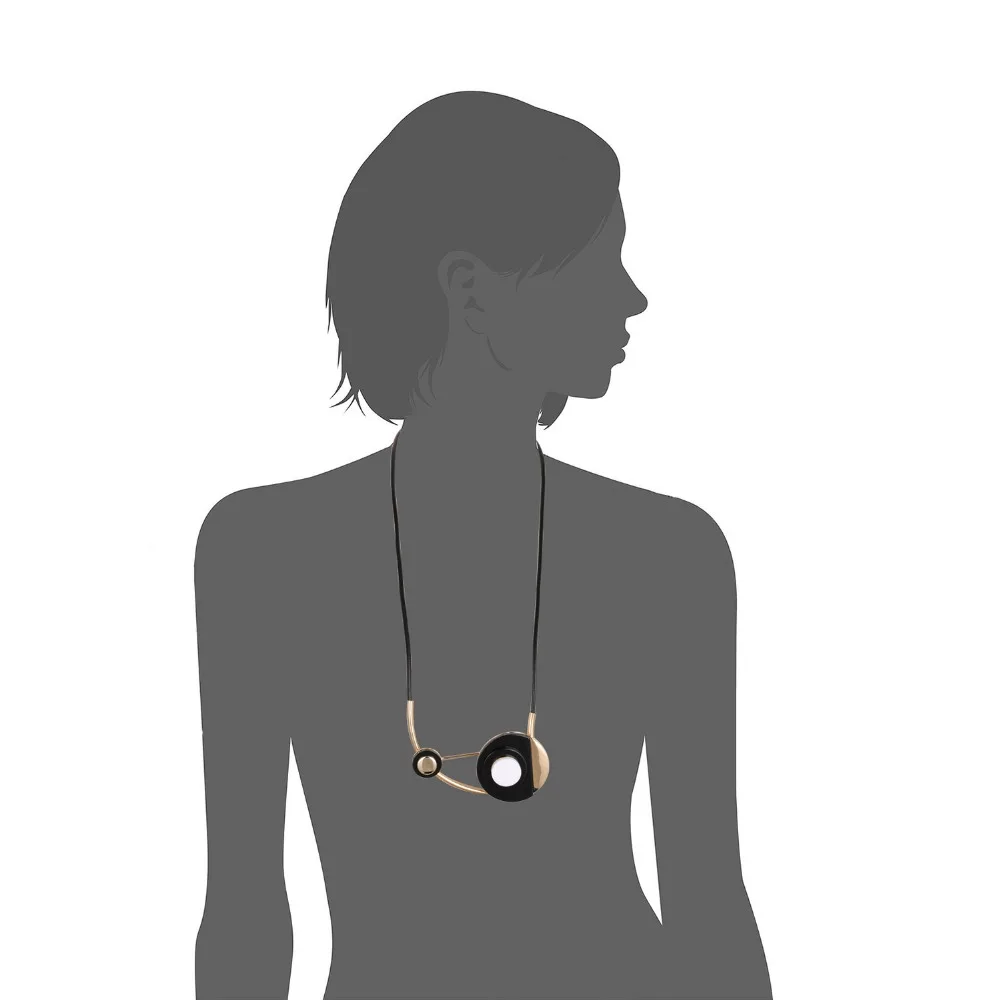 e-Manco Hot Resin Necklace For Women Long Vintage Acrylic Necklace Girl Friendship Gift Ethnic Fashion Jewelry