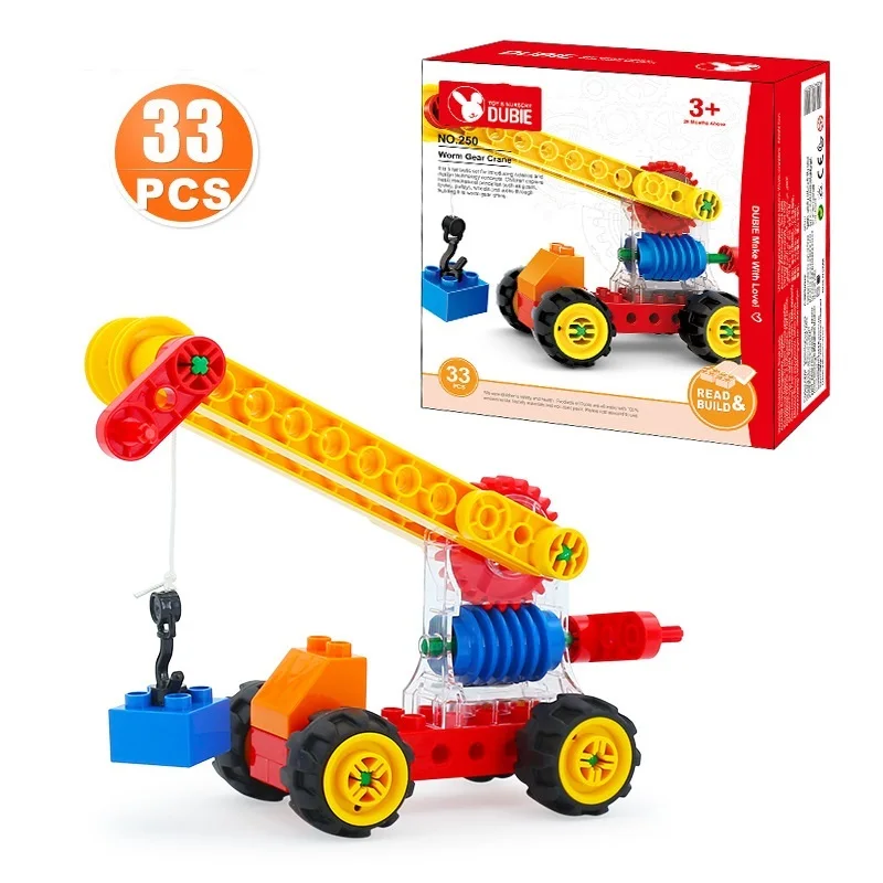 Buy 33Pcs Turbine Crane DIY Assembly Building Blocks