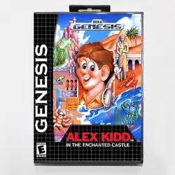 Новая 16 бит MD игровая карта-alex kidd в заколдованный замок с розничной коробкой для sega genesis system